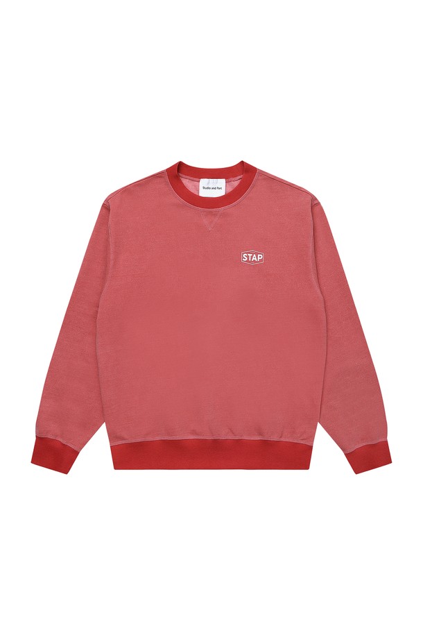 Studio & Parc - 긴소매 티셔츠 - (WOMEN) STAP Pigment Sweatshirt_Red