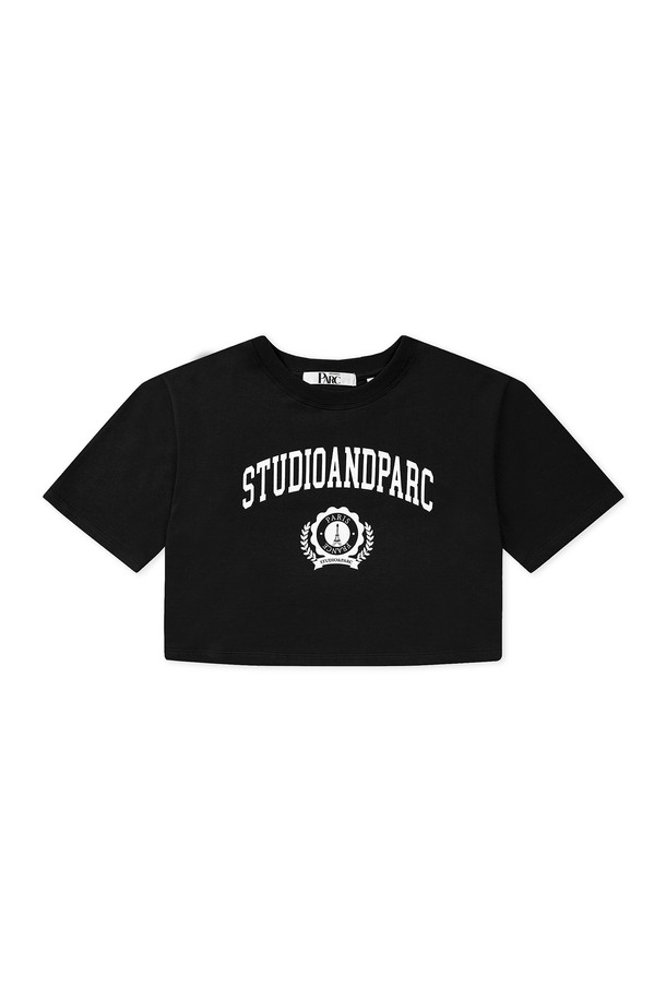 Studio & Parc - 반소매 티셔츠 - (WOMEN) Cropped T-Shirt_Black