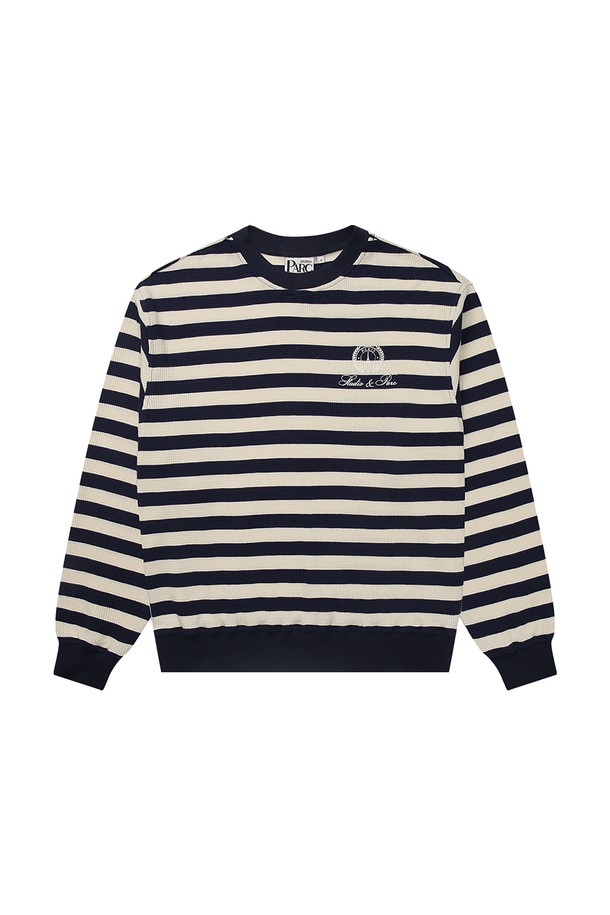 Studio & Parc - 긴팔티셔츠 - (MEN) Waffle Raglan Sweatshirt_Navy