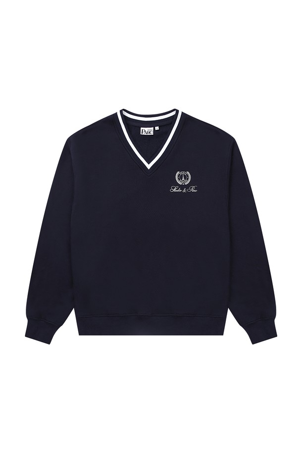 Studio & Parc - 스웻셔츠 - (WOMEN) V Neck Sweatshirt_Navy