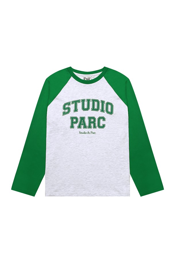 Studio & Parc - 긴팔티셔츠 - (MEN) Studio Parc Raglan Long Sleeve T-Shirt_Green