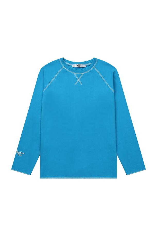 Studio & Parc - 긴팔티셔츠 - (MEN) Stitch Raglan Long Sleeve T-Shirt_Turkish blue