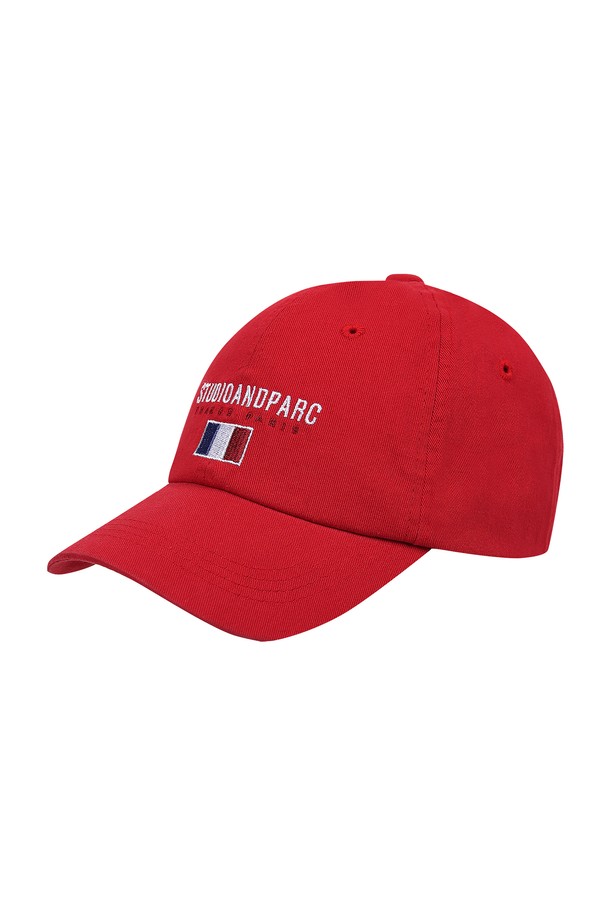 Studio & Parc - 모자 - (UNI) France Logo Ball Cap_Red