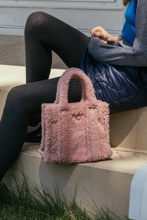 (UNI) Shearing Tote Bag_Pink