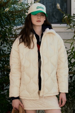 (WOMEN) Onion Quilting Wellon Jacket_Ivory