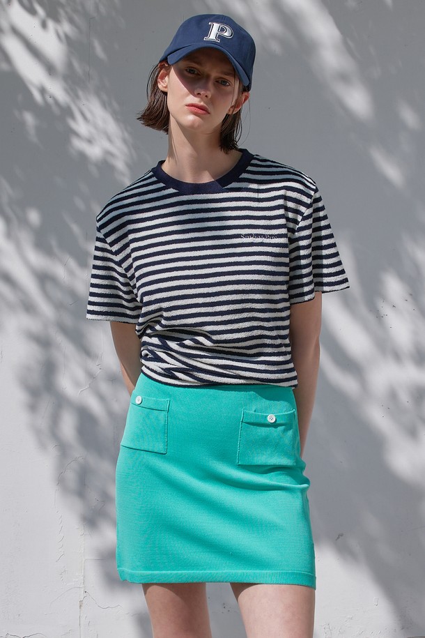 Studio & Parc - 미니스커트 - (WOMEN) Banded Knit Skirts_Mint