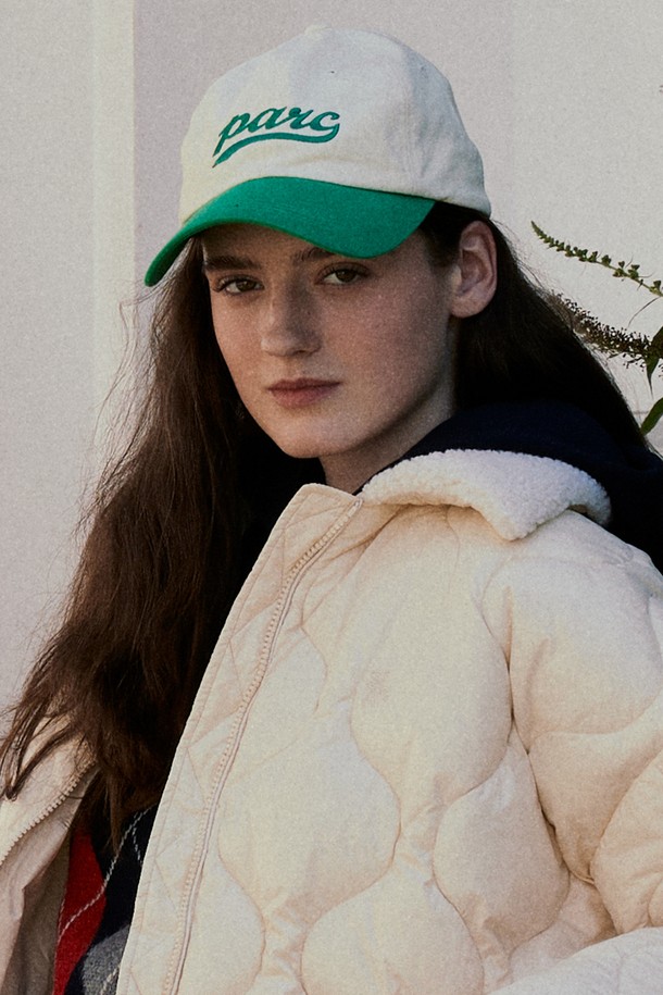 Studio & Parc - 모자 - (UNI) Parc Color block Ball Cap_Green