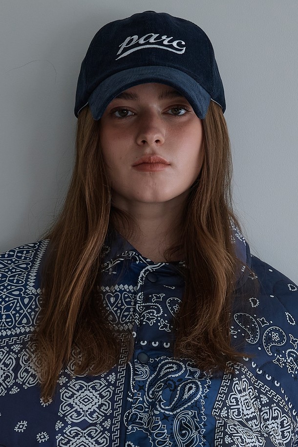 Studio & Parc - 모자 - (UNI) Parc Corduroy Ball Cap_Navy