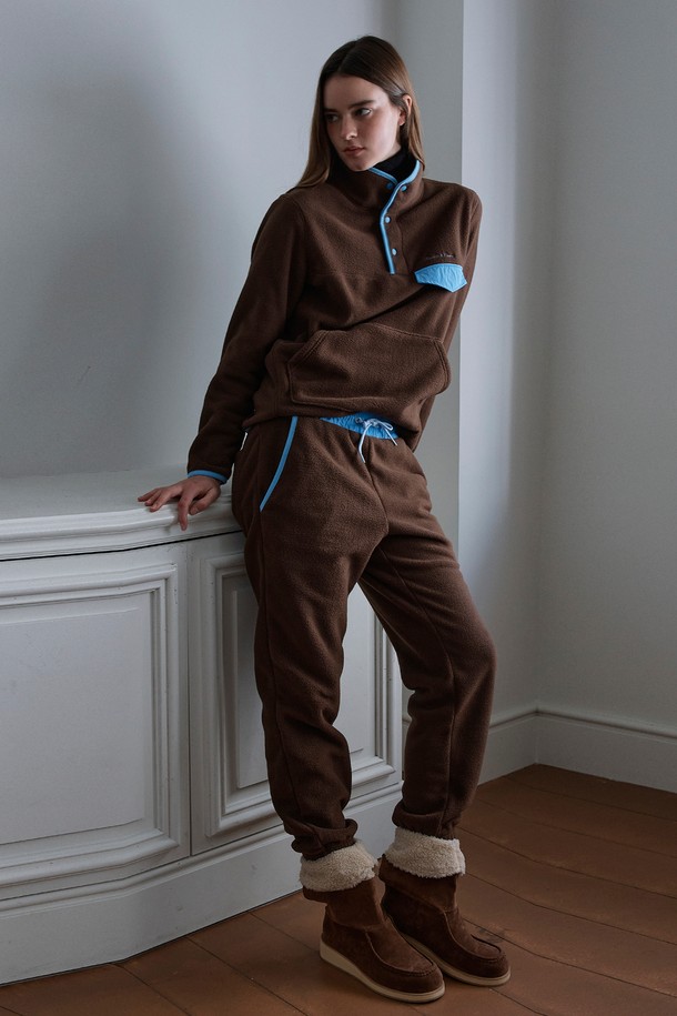 Studio & Parc - 조거/스웨트팬츠 - (UNI) Fleece Colored Pants_Brown