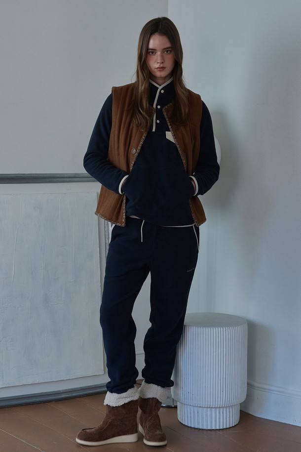 Studio & Parc - 조거/스웨트팬츠 - (UNI) Fleece Colored Pants_Navy