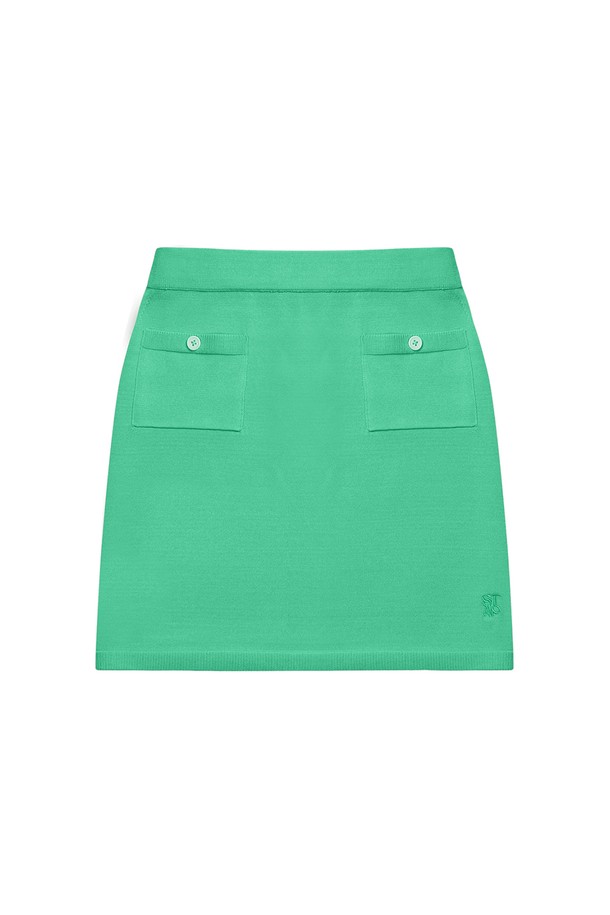 Studio & Parc - 미니스커트 - (WOMEN) Banded Knit Skirts_Mint