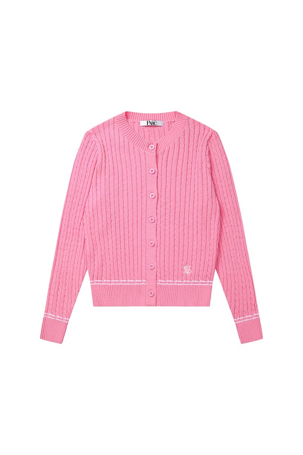 Studio & Parc - 가디건 - (WOMEN) Twisted knit Cardigan_Pink