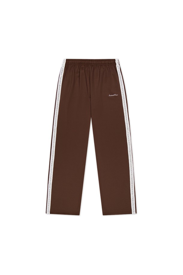 Studio & Parc - 트레이닝 팬츠/조거 - (WOMEN) Lace Jersey Pants_Brown