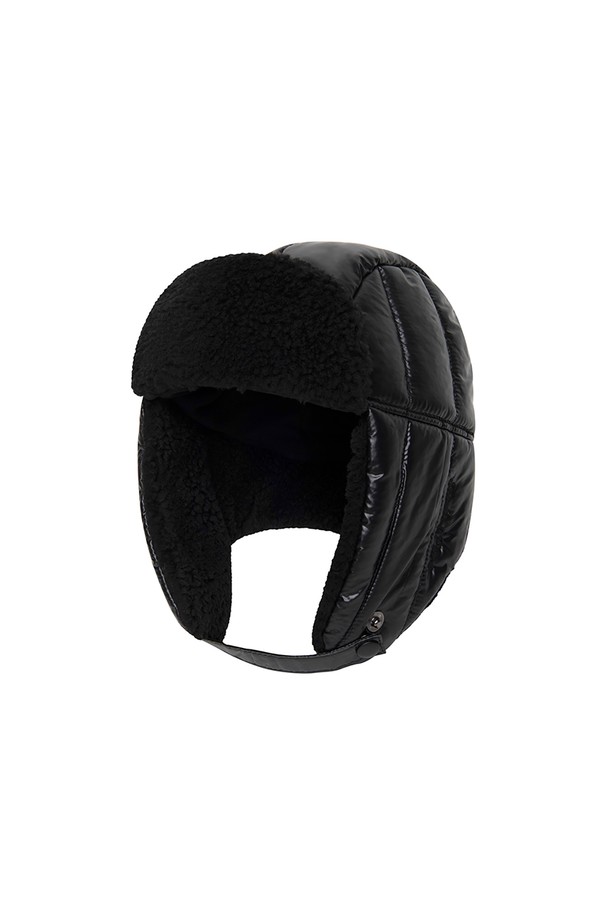 Studio & Parc - 모자 - (UNI) Quilting Padding Trooper Hat_Black