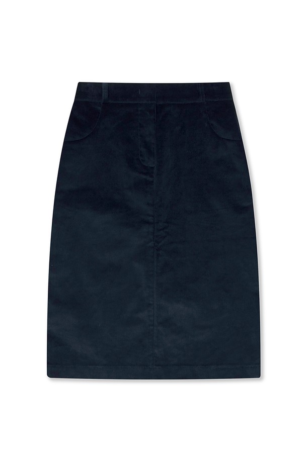 Studio & Parc - 미디스커트 - (WOMEN) Corduroy Banding Skirt_Navy