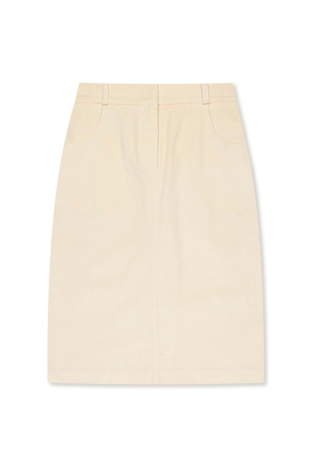 Studio & Parc - 미디스커트 - (WOMEN) Corduroy Banding Skirt_Ivory