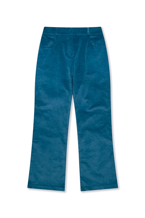 Studio & Parc - 트레이닝 팬츠/조거 - (WOMEN) Corduroy Banding Pants_Cobalt Blue