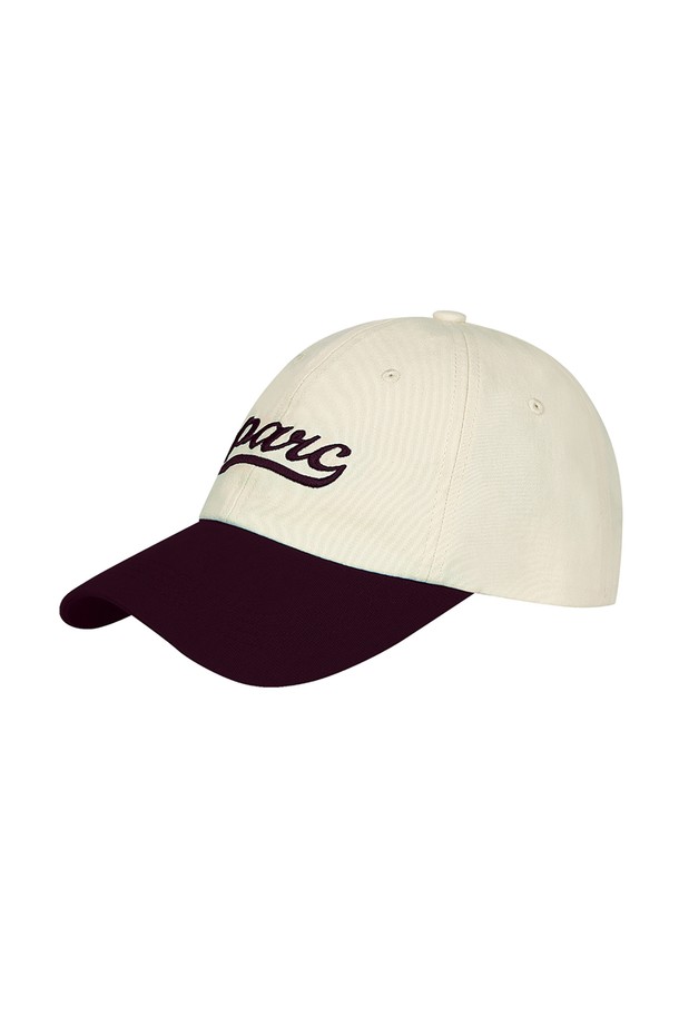 Studio & Parc - 모자 - (UNI) Parc Color block Ball Cap_Burgundy