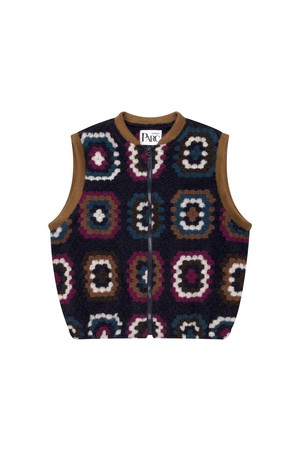 Crochet Patchwork Vest_Navy_NAVY-a