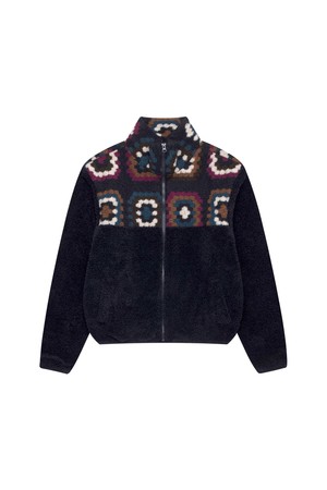 Crochet Fleece Jacket_Navy_NAVY-a