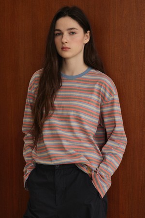 Multi Striped T-Shirt_Blue_BLUE-a