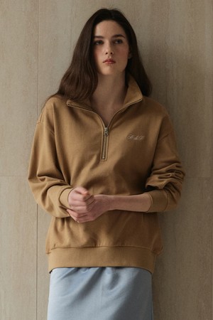 Half-Zip Sweatshirt_Beige_BEIGE-a