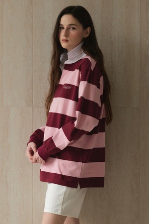 Striped Rugby Shirt_Pink_PINK-a