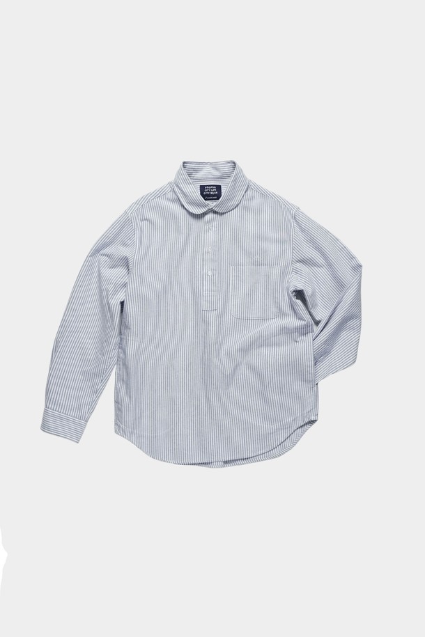 HAVE HAD - 긴팔셔츠 - [HAVEHAD] STRIPE PULL-OVER SHIRTS Men (BLUE)