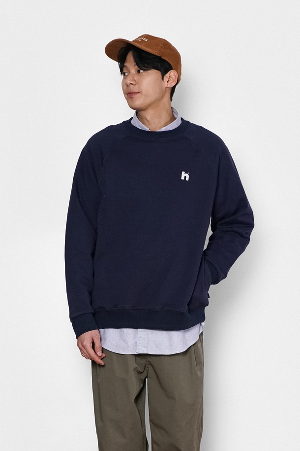 HAVE HAD - 스웨트셔츠 - Relax Side-pocket MTM Men(NAVY)