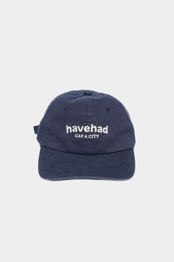 HAVE HAD - 모자 - Cap a City WashedLogo Cap (Navy)