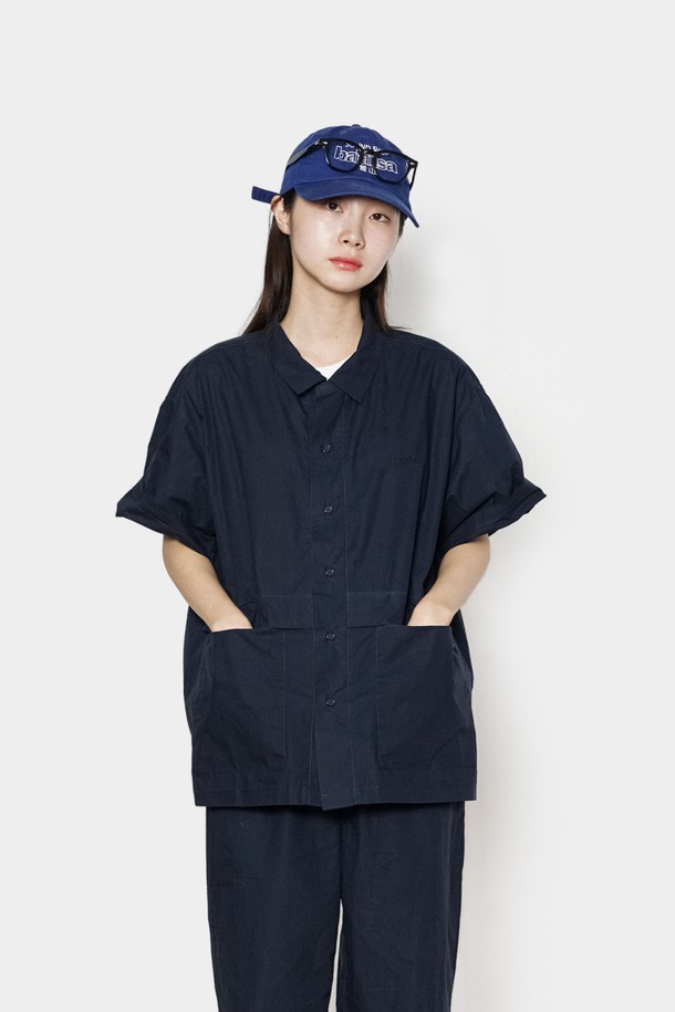 HAVE HAD - 셔츠 - City Summer Easy Work Shirts Women(Navy)