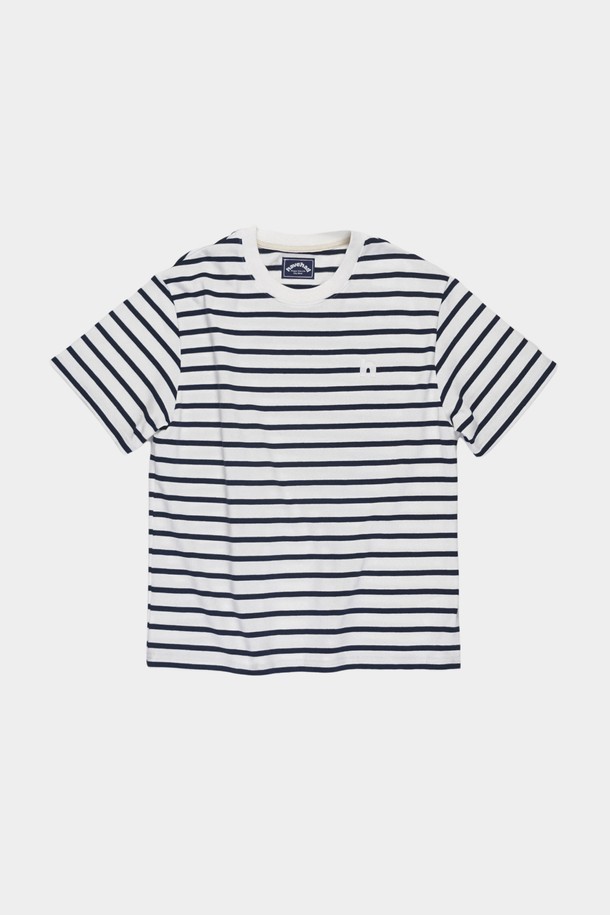 HAVE HAD - 반소매 티셔츠 - h Logo Stripe T-Shirts Women(Navy) 