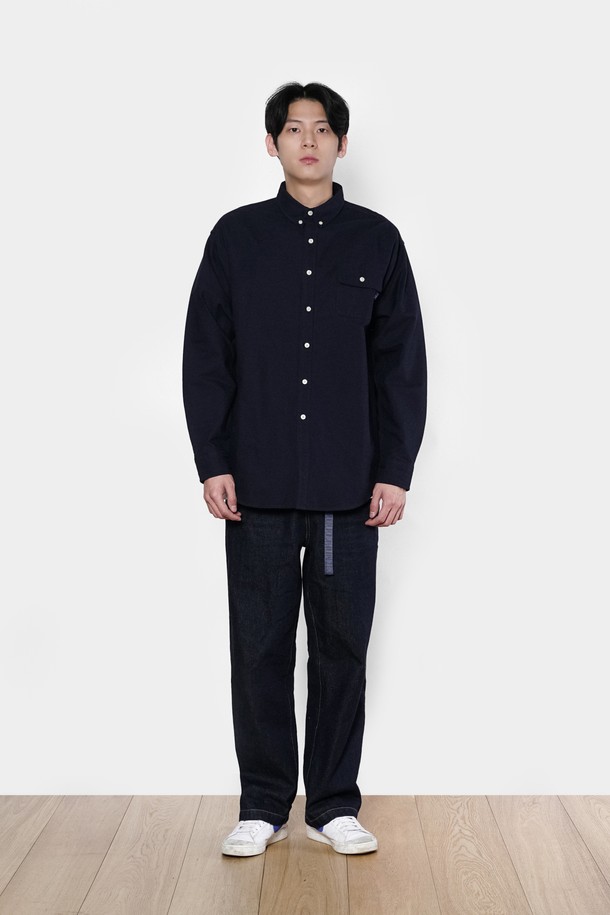 HAVE HAD - 긴팔셔츠 - Cotton City Worker Shirts Men(NAVY)