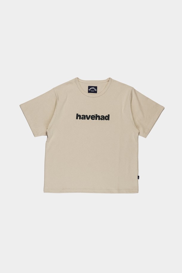 HAVE HAD - 반팔티셔츠 - Heavy Cotton Cassic Logo T-shirts Men(Beige)