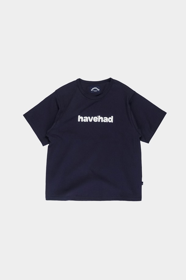 HAVE HAD - 반팔티셔츠 - Heavy Cotton Cassic Logo T-shirts Men(Navy)