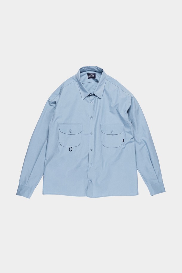 HAVE HAD - 캐주얼셔츠 - Round Pocket Utility Shirts Men(Light Blue) 