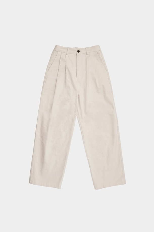 HAVE HAD - 캐주얼팬츠 - Heavy Twill Pin-tuck Trouser Men(Ecru)