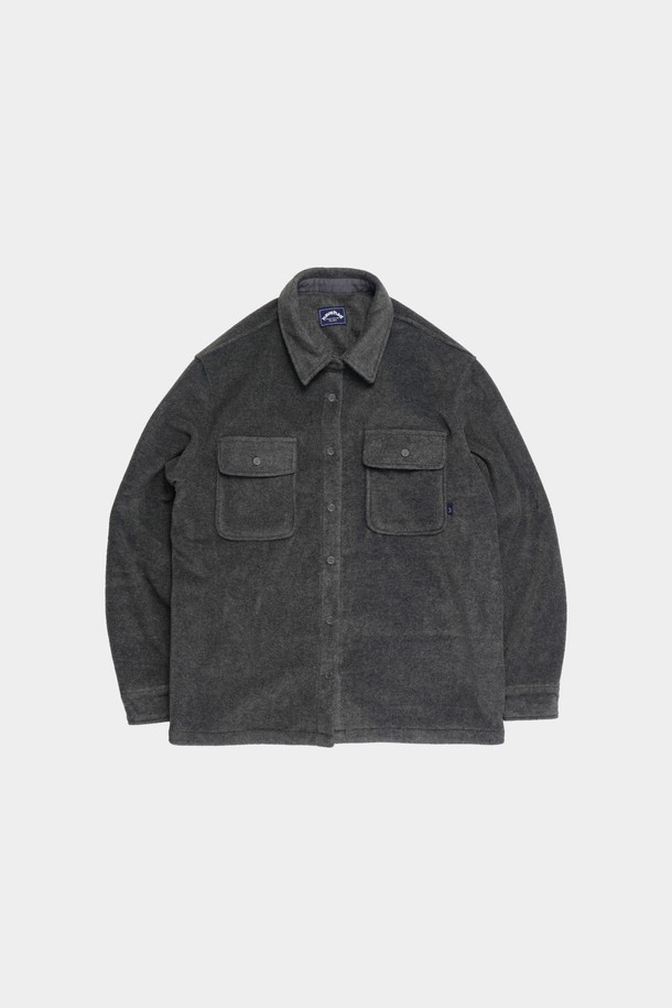 HAVE HAD - 셔츠 - Warm Pocket Fleece Shirts Men(Gray)