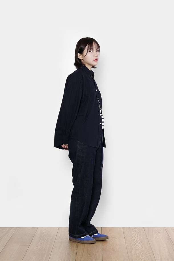 HAVE HAD - 셔츠 - Cotton City Worker Shirts Women(NAVY)