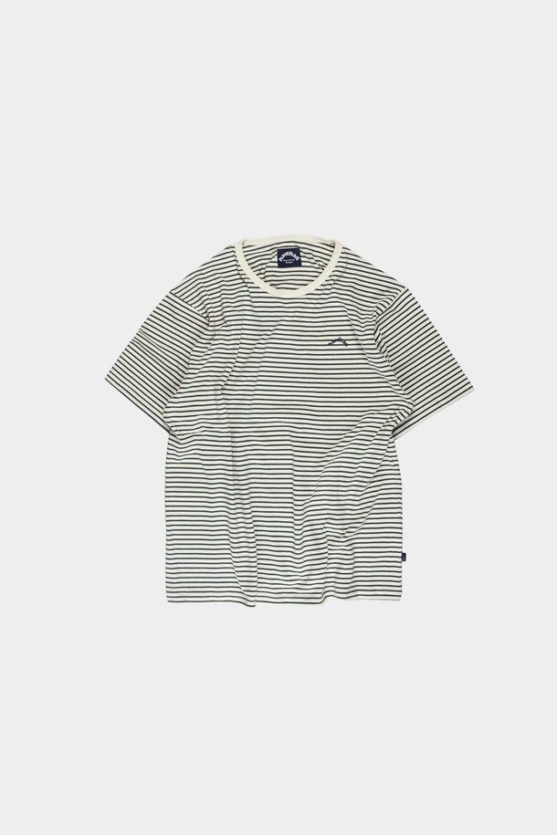 HAVE HAD - 반팔티셔츠 - HVHD Logo Stripe T-shirts Men(Green)