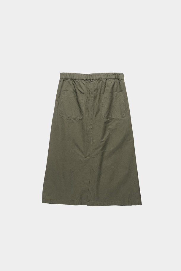 HAVE HAD - 롱스커트 - City Worker Fatigue Skirt(Olive)