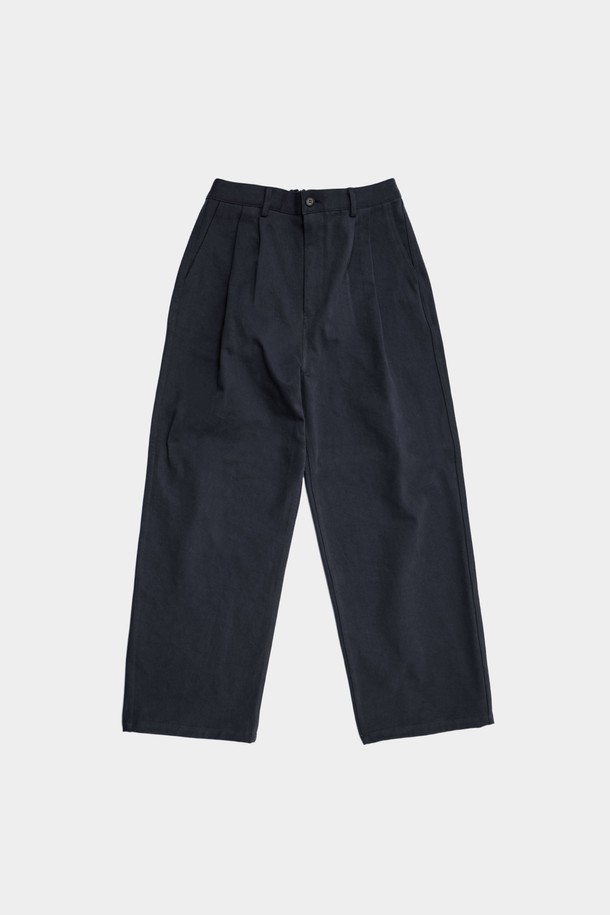 HAVE HAD - 캐주얼팬츠 - Heavy Twill Pin-tuck Trouser Men(Navy)