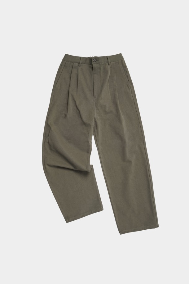 HAVE HAD - 캐주얼팬츠 - Heavy Twill Pin-tuck Trouser Men(Olive)