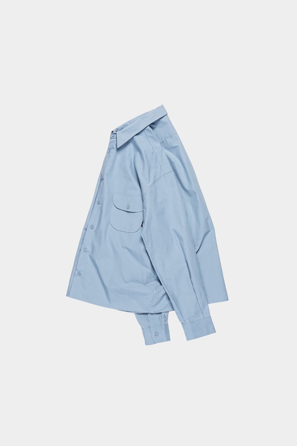 HAVE HAD - 캐주얼셔츠 - Round Pocket Utility Shirts Men(Light Blue) 