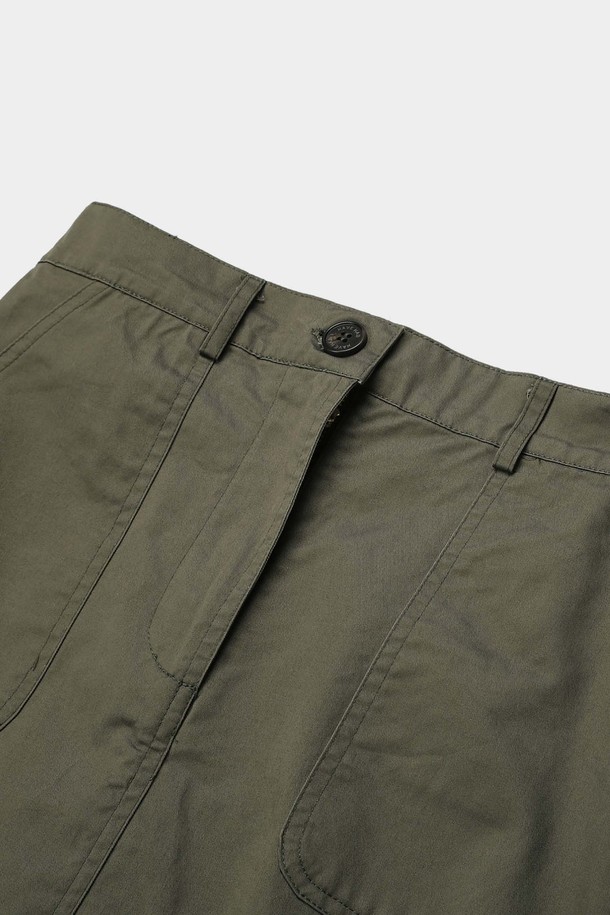 HAVE HAD - 롱스커트 - City Worker Fatigue Skirt(Olive)