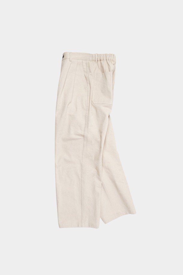 HAVE HAD - 캐주얼팬츠 - Heavy Twill Pin-tuck Trouser Men(Ecru)