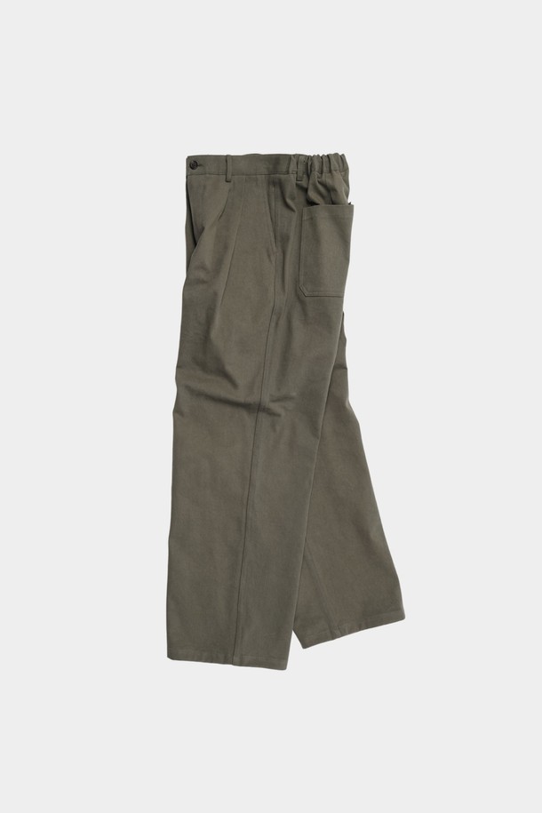 HAVE HAD - 캐주얼팬츠 - Heavy Twill Pin-tuck Trouser Men(Olive)