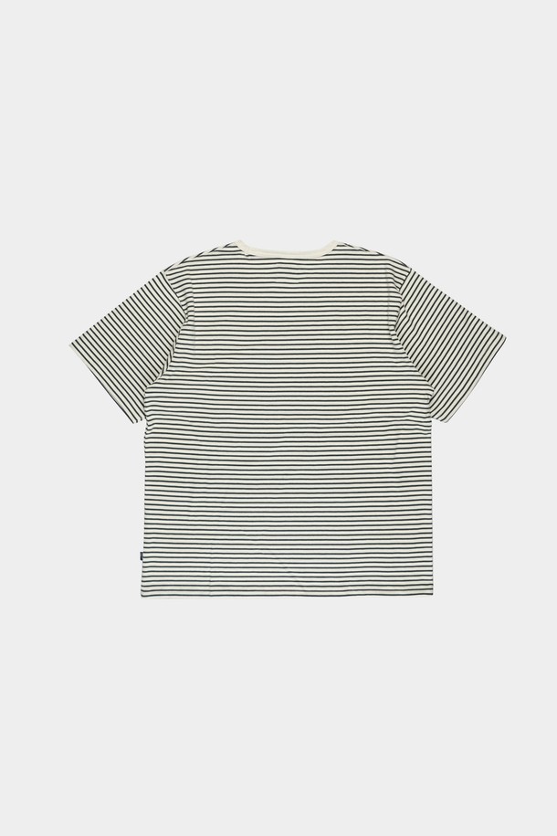 HAVE HAD - 반팔티셔츠 - HVHD Logo Stripe T-shirts Men(Green)