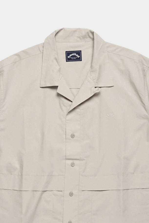 HAVE HAD - 반팔셔츠 - City Summer Easy Work Shirts Men(Beige)