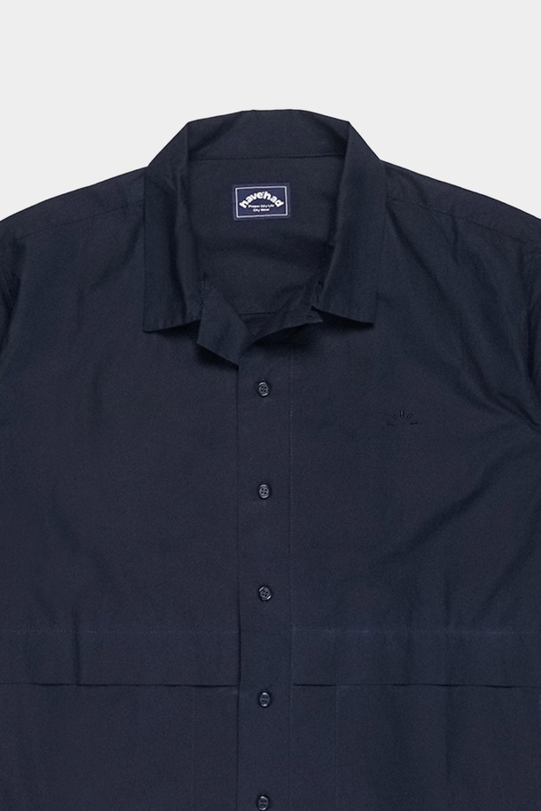 HAVE HAD - 반팔셔츠 - City Summer Easy Work Shirts Men(Navy)